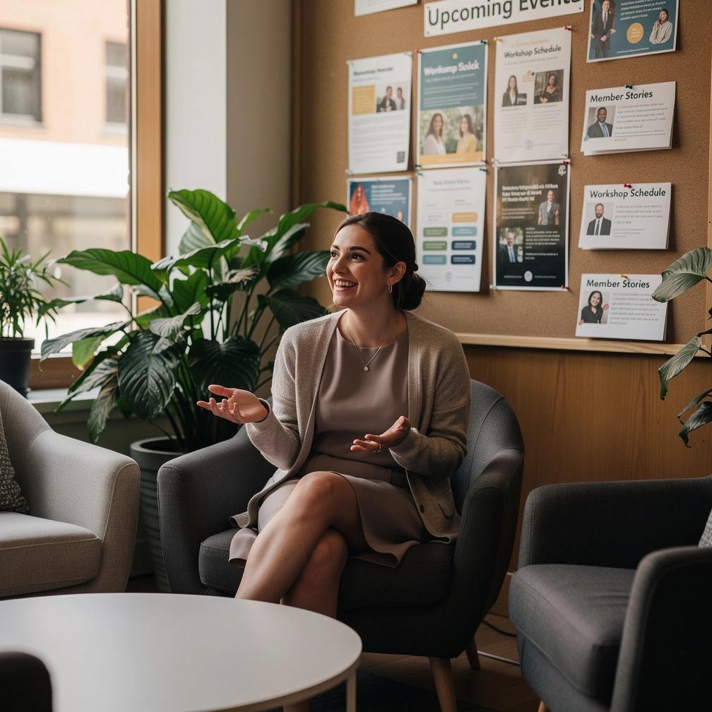 Pénzügyi tanácsadás folyamatát bemutató kép, ahol mentor segíti a résztvevőt egy költségvetési táblázat kitöltésében.